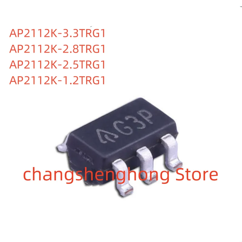 

20pcs New original G3P AP2112K-3.3TRG1 1.2 1.8 2.5 SOT23-5