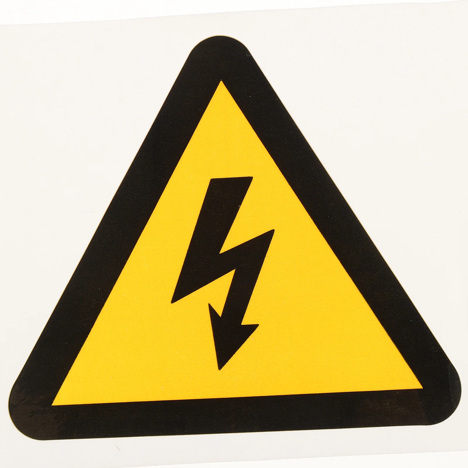 

30pcs Warning Stickers High Voltage Caution Labels Electric Fence Signs Safety Equipment Decals Triangle Yellow