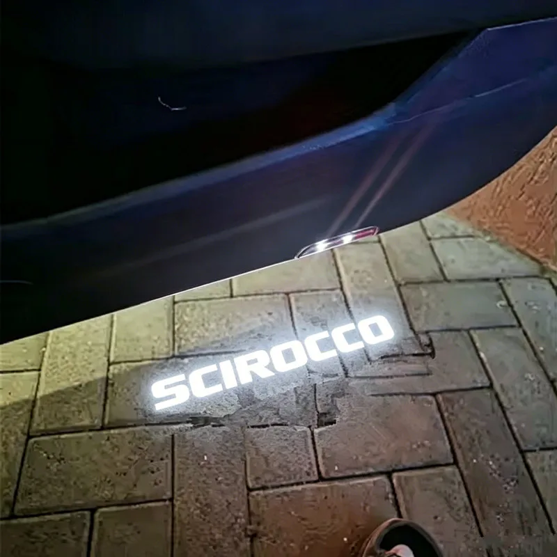 2 Stück LED Auto-Tür-Willkommenslicht Geister-Schattenlampe Projektor Zubehör für Touareg 7P 2011-2022 2016 2017 2018 2019 2020 2021 – Detail 7