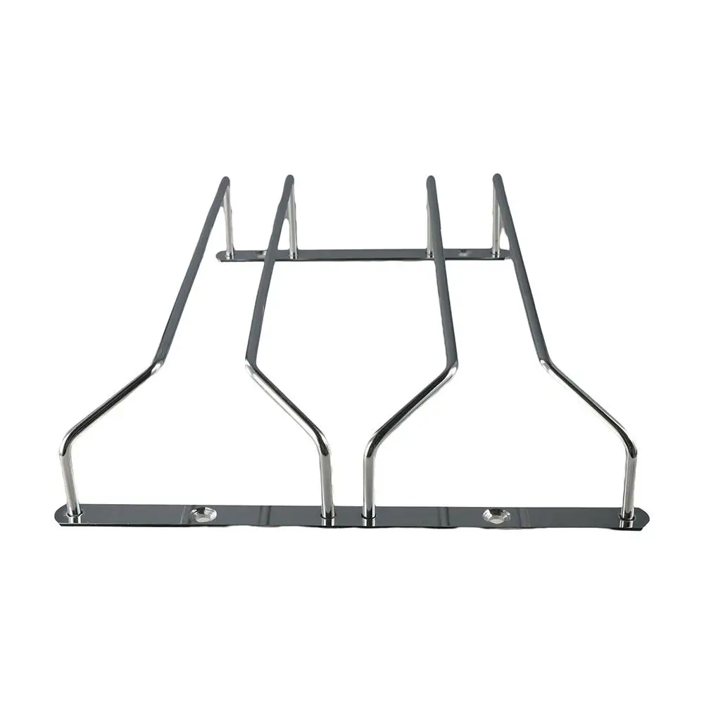 High Quality 1Pcs Multiple Size Bar Accessories Wall Hanging Double Row Wine Glass Rack Wine Rack Goblet Holder Glass Holder