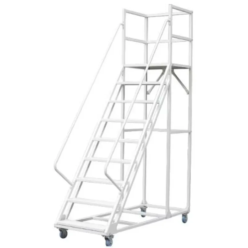 

Mobile ladder industrial ladder step platform aluminum alloy industrial escalator