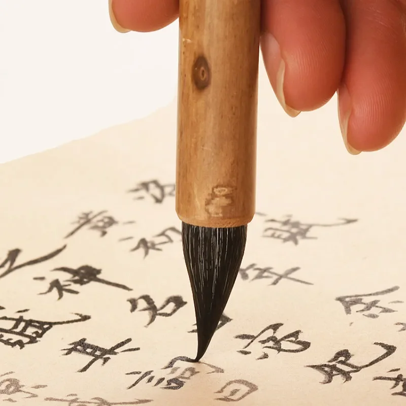 Woolen Rabbit Hair Calligraphy Brush Small Regular Script Copying Scriptures Brush Chinese Painting Freehand Brushwork Brush Pen