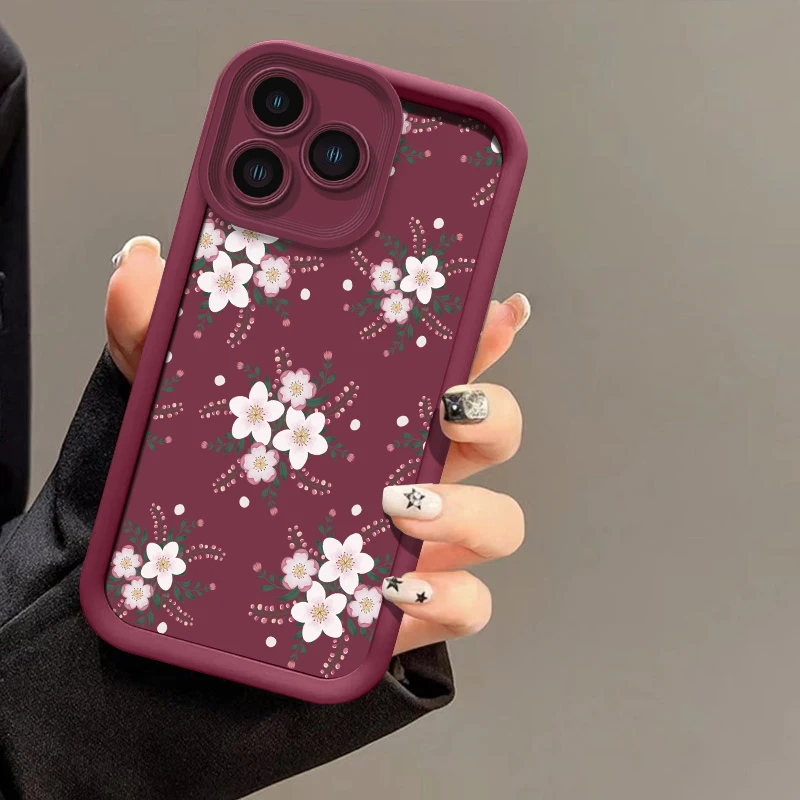 Poco M7 زهرة اللوحة جراب هاتف ل Xiaomi Poco C50 C40 C31 M6 زائد M5S M4 M3 برو M2 C65 C61 C55 C51 ماتي غطاء مقاوم للصدمات #6