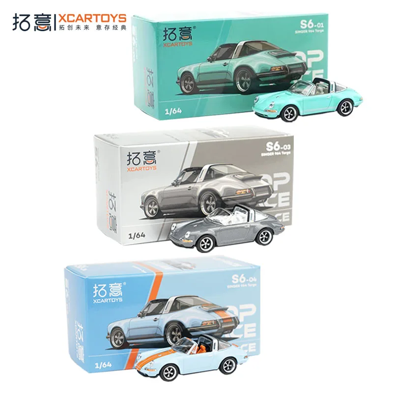

Литой под давлением POPRACE, масштаб 1/64, Porsche SINGER 94, модель автомобиля из сплава Targa, Коллекционная игрушка, подарок, сувенир, украшение для дисплея