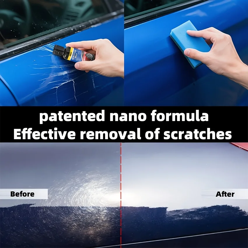 Car Scratch Remover, Scratch Repair Kit Car Wax ,Stainless Steel, Plastic, Windscreen Interior Exterior Fine Scratches, Swirls