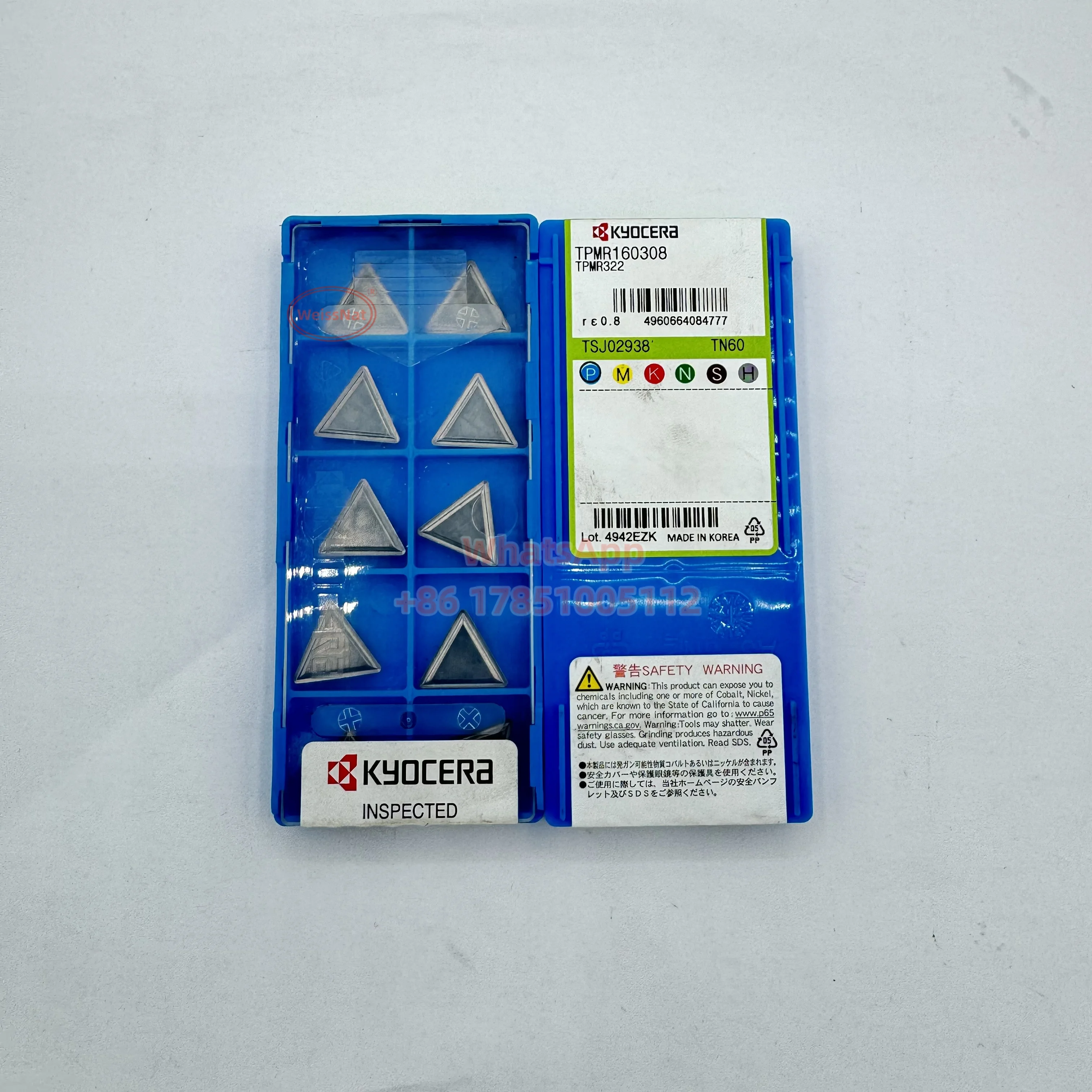 Kyocera TPMR 160308   TN60 คาร์ไบด์แทรก TPMR lnserts