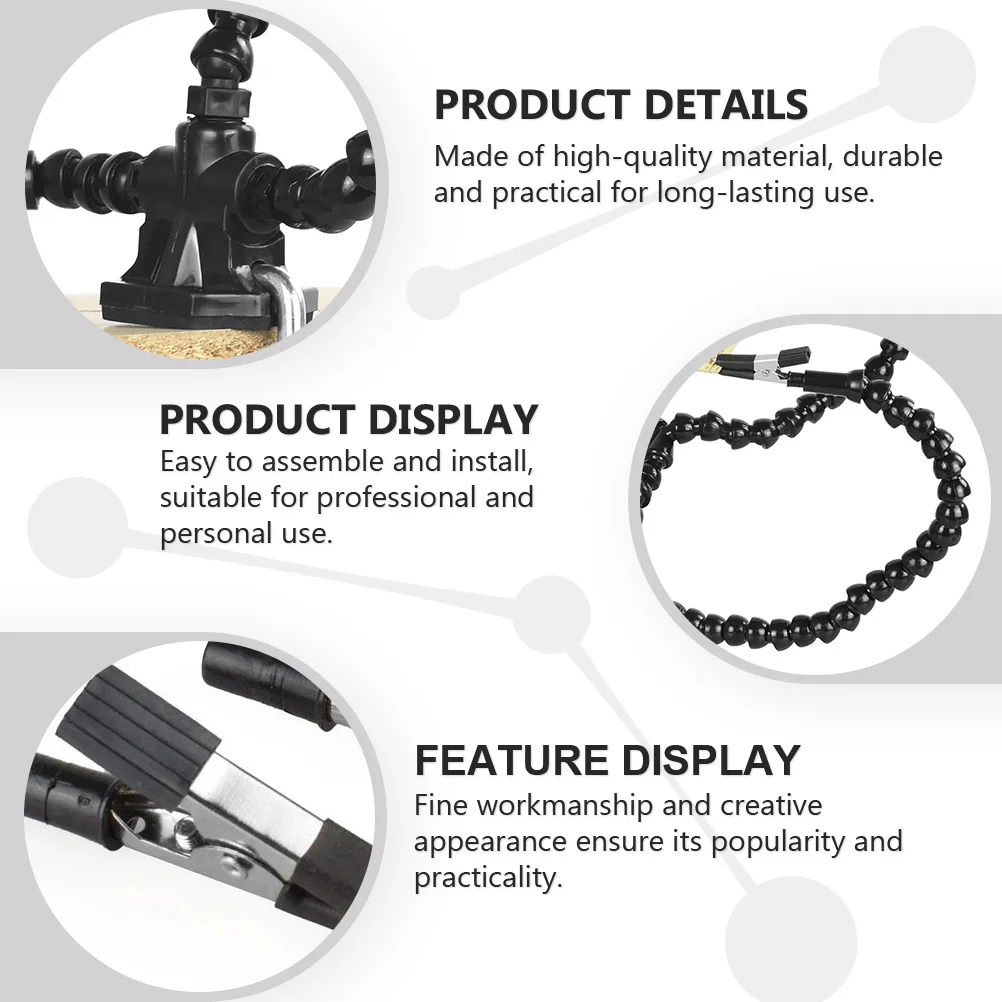 

1Set Soldering Helping Hand Platform Multi-Function Welding Tool 4 Claw Clips Strong Grip for Arts Crafts Design Prototyping