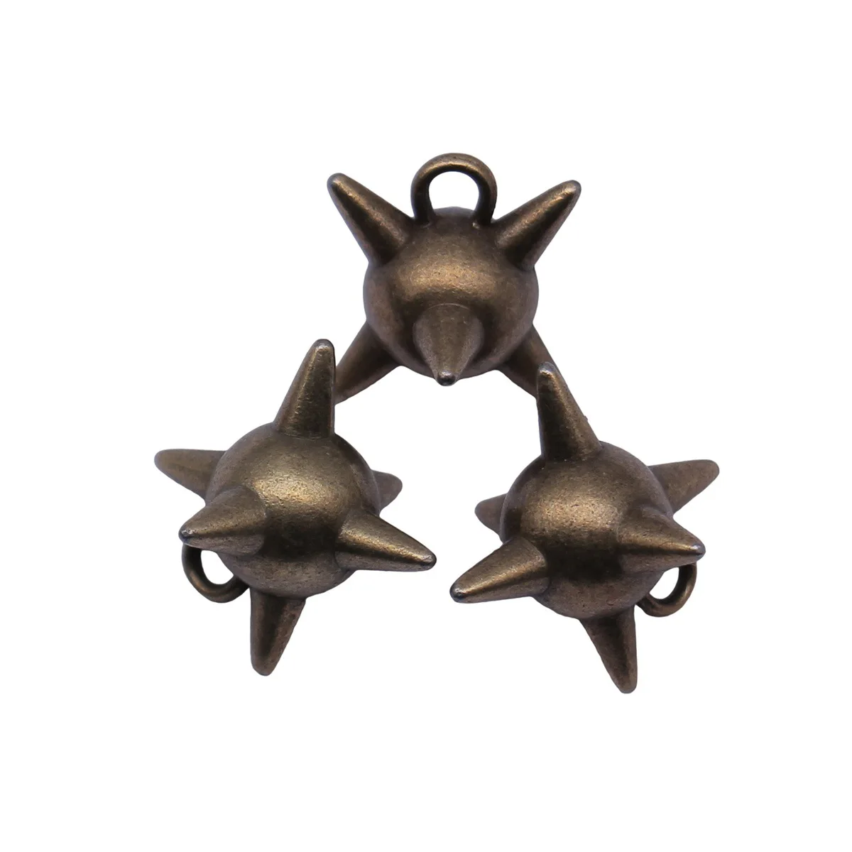 5pcs 18x15x13mm 5 Colors Meteor Hammer Pendant, Nail Ball Charms Handmade Jewelry Making Accessories image 3