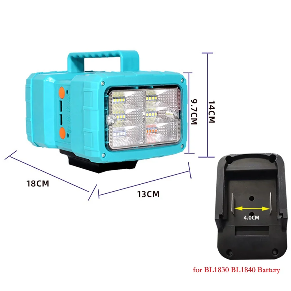 

Rechargeable Floodlight USB Charging LED Light Lightweight For Easy Carrying For Outdoors Flashlights 180x130x140mm
