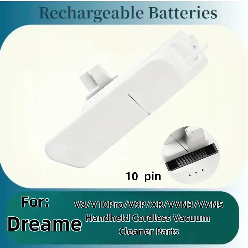 

5000mAh High-Capacity Li-ion Battery – Replacement Part for Dreame V8/V10Pro/V9P/XR/VVN3/VVN5 Handheld Cordless Vacuum