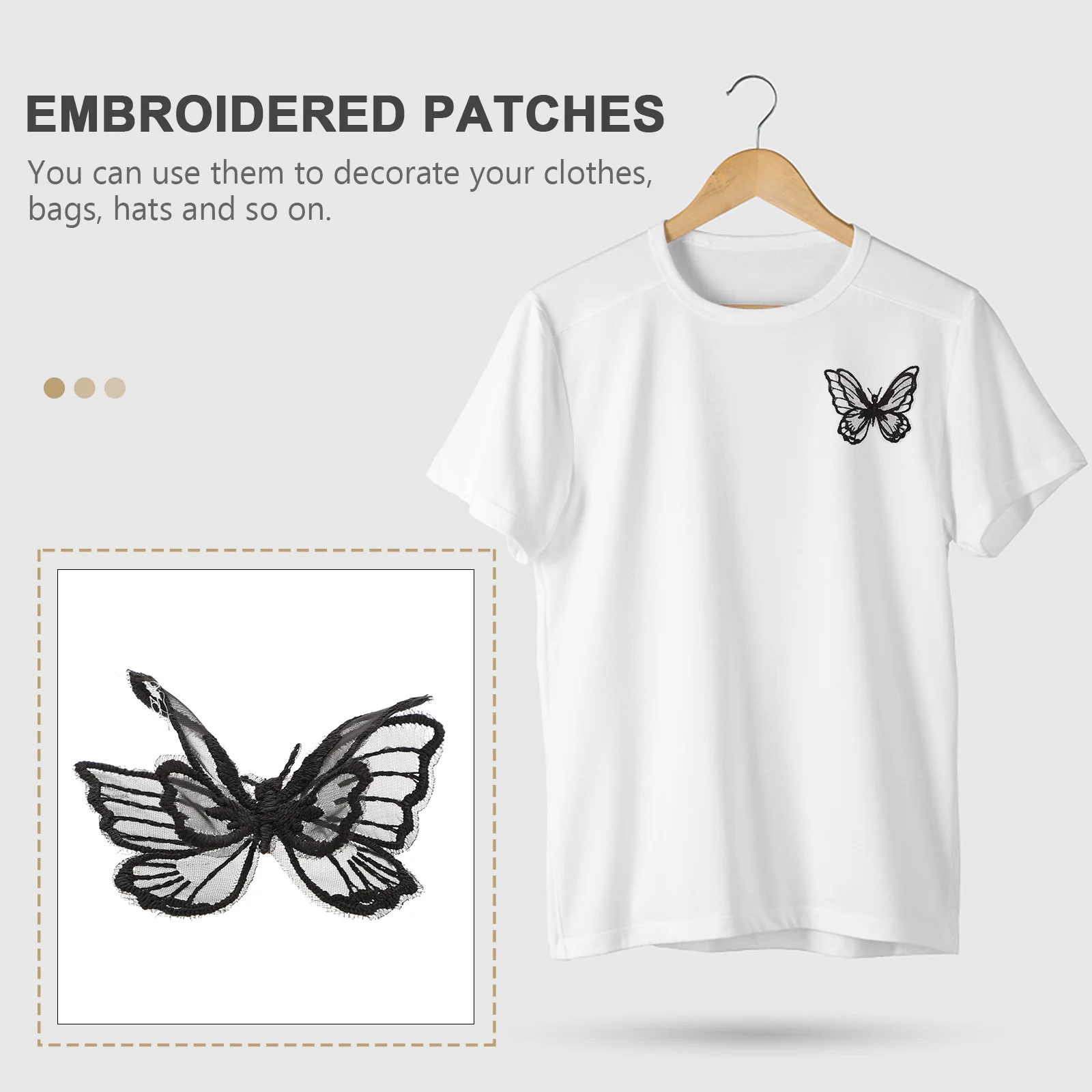 

20 Pcs Decoration Embroidered Cloth Patch Clothing Embroidery Patches Sticker Applique