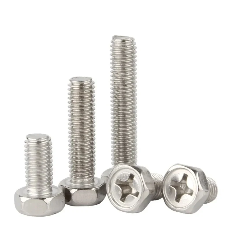 

M1.6 M2 M2.5 M3 M4 M5 M6 M8 Hexagon Socket Head Cap Screws Cross Recessed 304 Stainless Steel Hardware Fasteners