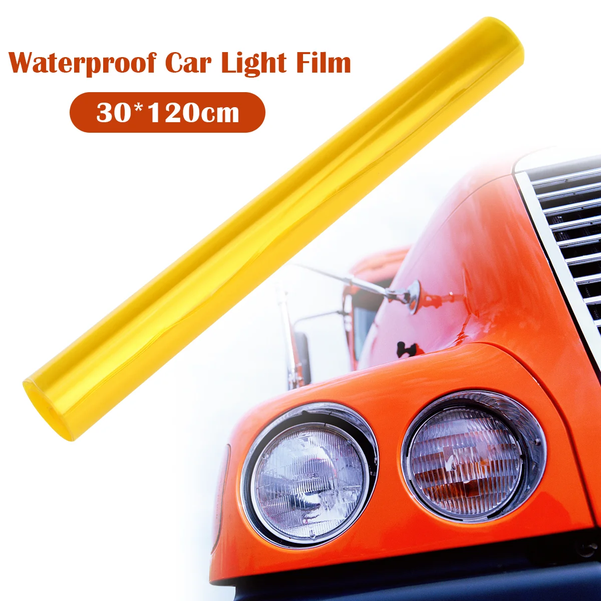 

FOXNOVO 30*120cm Waterproof Car Auto Fog Light Headlight Tint Film Lights Color-Changing Decal Sticker (Yellow)