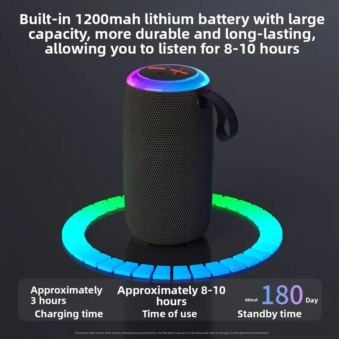 

Портативная Bluetooth-колонка BT26 с динамической RGB-подсветкой, Bluetooth 5.3, HiFi-звуком и поддержкой TF-карт для вечеринок на открытом воздухе