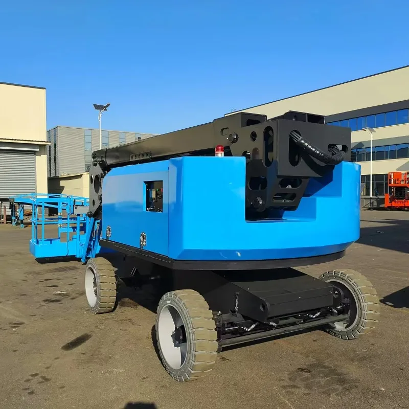 18m Towable Boom Spider Boom Lift Fully Self-propelled Curved Arm Lift Man Basket Platform