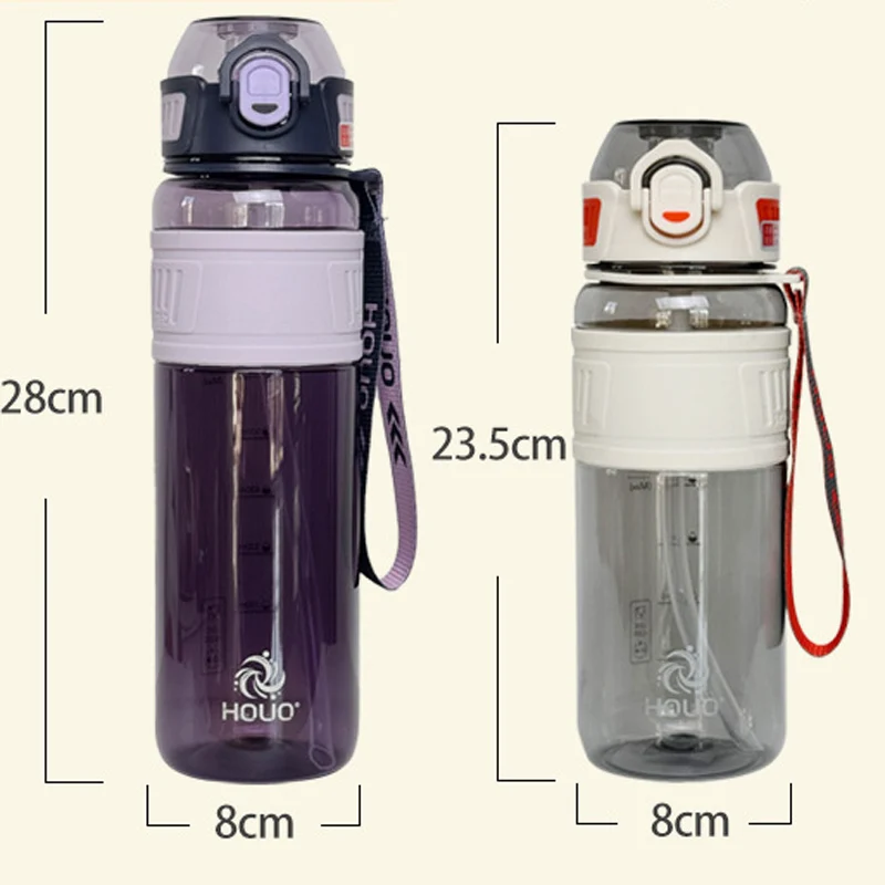 Travel 1L Water Bottle for Sports Plastic Water Cup for Girl Boy School Portable 1 Liter 750ml Water Kettle Fitness Gym Outdoor