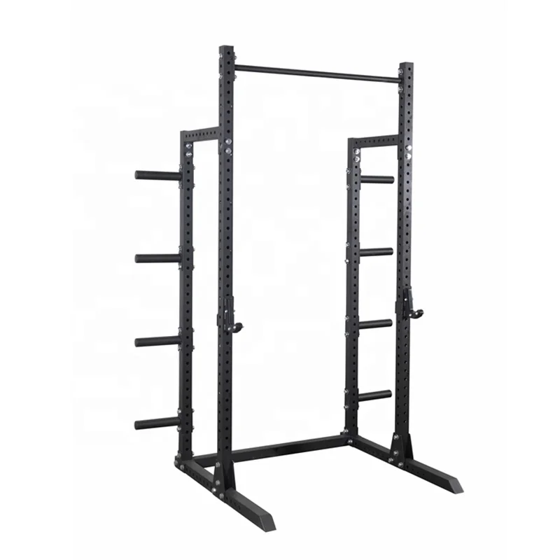 Commercial Power Cage With Lat Pulldown Cable Crossover System Gym Power Cage Squat Rack Steel Multi Function Power Rack 1