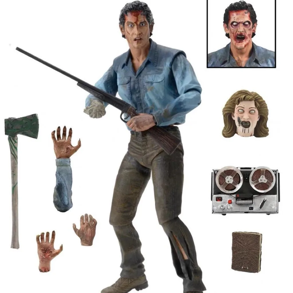 NECA Evil Dead 2 One of The Horror Greats Ultimate Ash 18CM Figur Action Toy Gifts Collection Toys