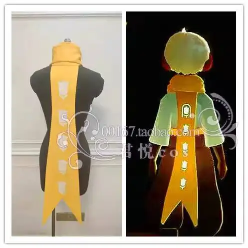 

New Sky：Children Of The Light Fiesta Carnival Halloween Cos Cosplay Rose Light Wing Prince Yellow Red Scarf Cloak