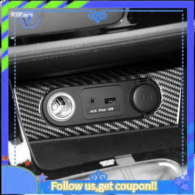 

M46K-Carbon Fiber For Kia K5 Optima 2011-2015 LHD Car Cigratte Lighter Switch Button Cover Trim Interior Accessories