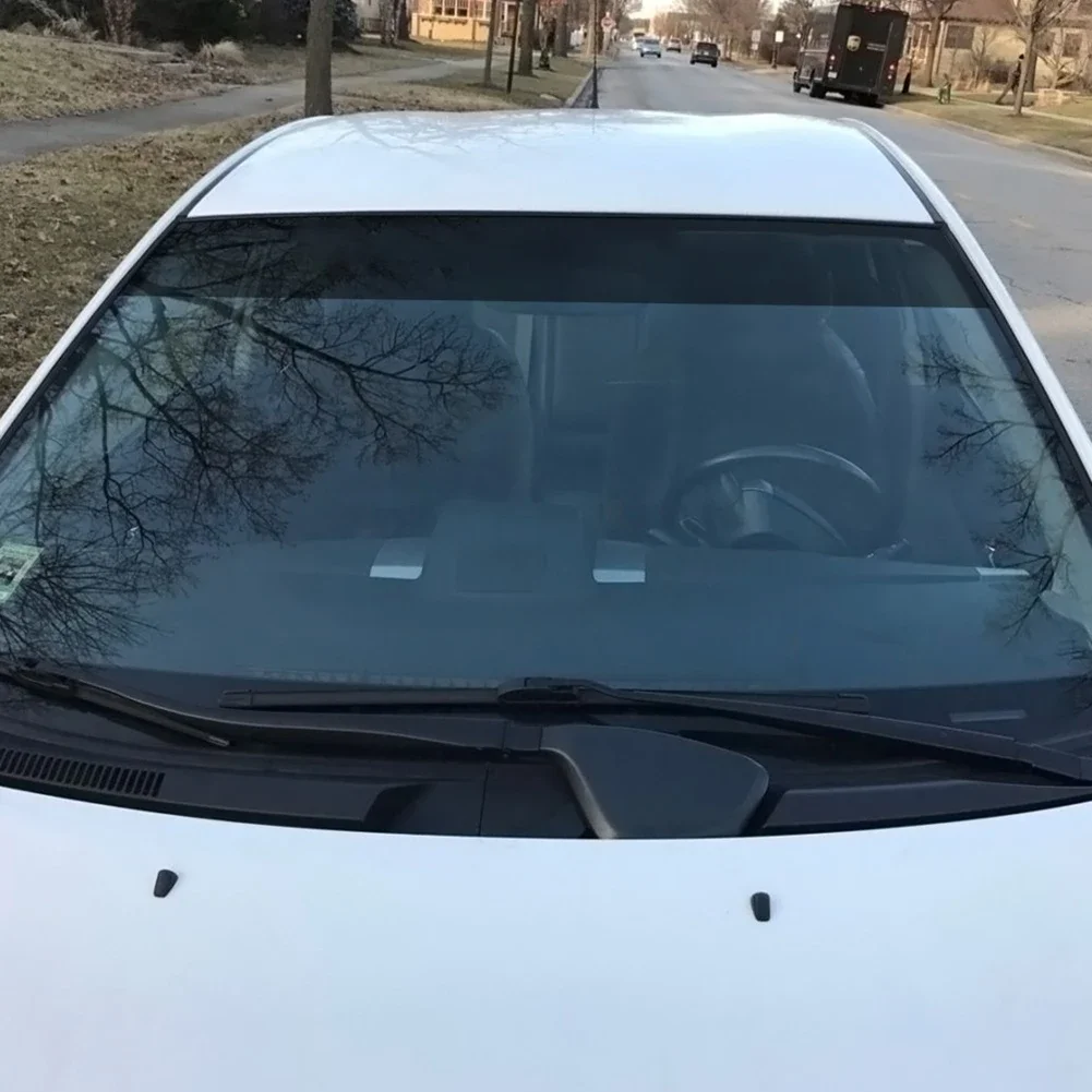 الزجاج الأمامي للسيارة غشاء شمسي ، ظل الشمس ، ملصق ملون ، رقائق نافذة شفافة ، عزل حراري ، أسود PVC