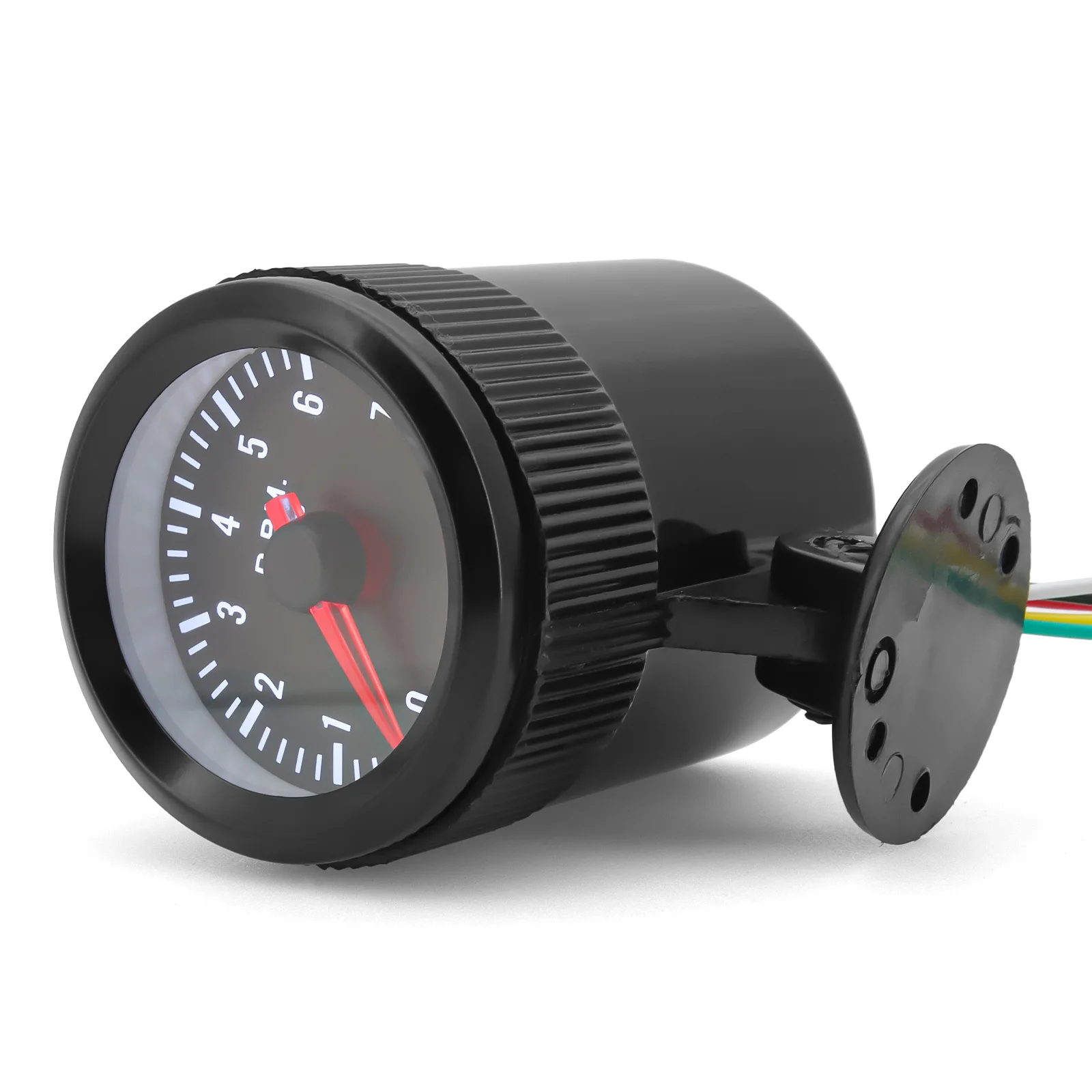 0-8000 RPM 52MM Tachometer with Gauge Holder White Backlight 2\