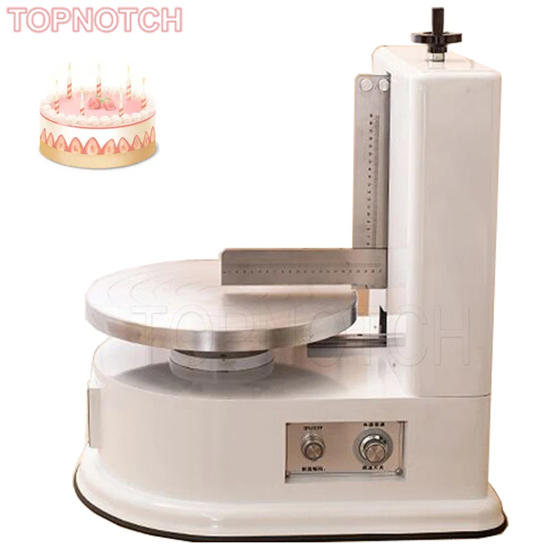 Bakery Equipment Birthday Cake Automatic Decorating Cream Depositor Smoother Frosting Coating Icing Spreading Machine