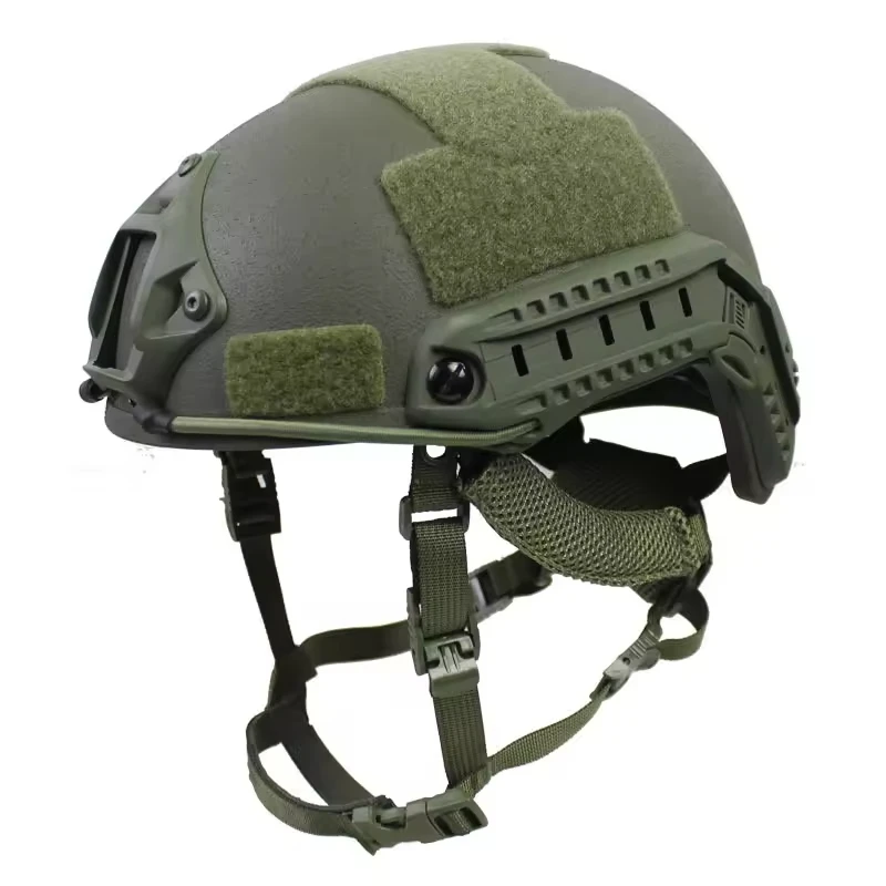 BOOIU FAST MH Tactical Helmet FRP Glass Fibre High Cut Helmets Wendy Style Adjustable Straps and Memory Pads Helmet Accessories