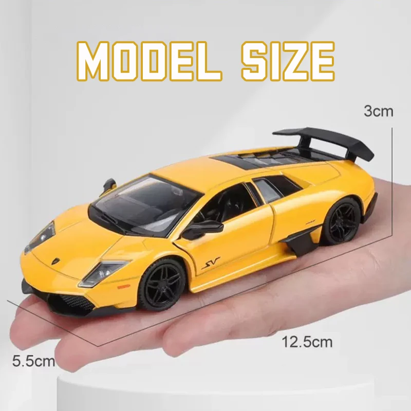 1:36 Scale Lamborghini Murcielago Alloy Car Model Diecast Car Toys for Boys Birthday Gift Kids Toys Car Collection