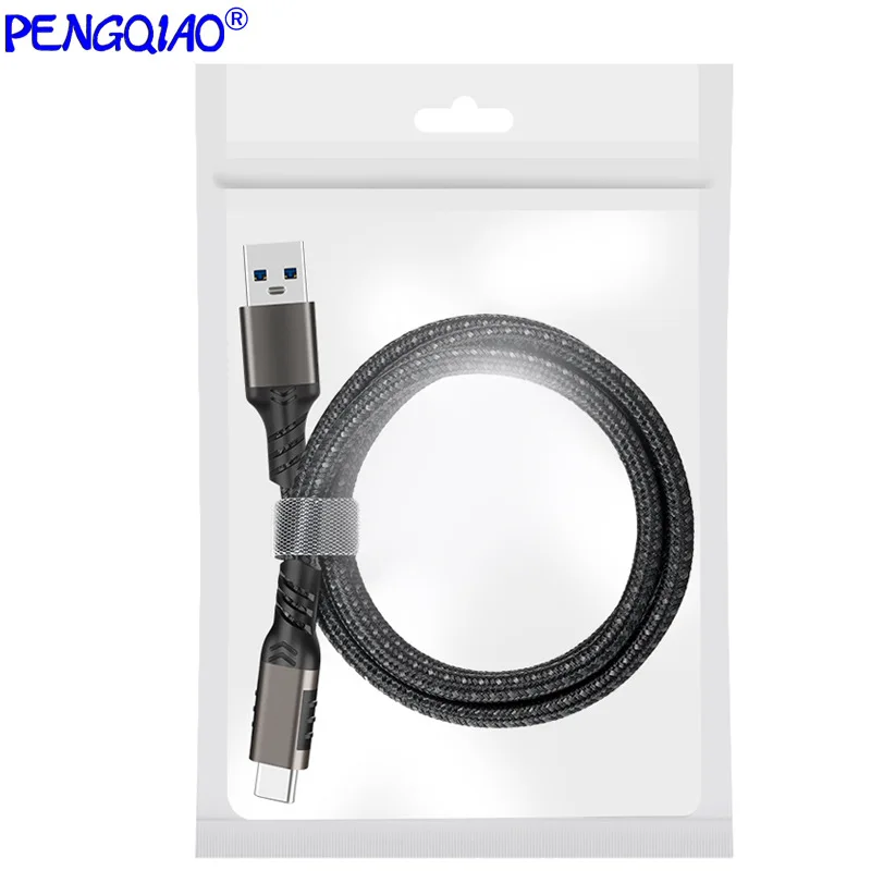 Usb3.2 10Gbps Type C Kabel Usb A Naar Type-C 3.2 Gegevensoverdracht Usb C Ssd Harde Schijf Kabel Pd 60W 3a Snel Opladen 3.0 Opladen Kabel