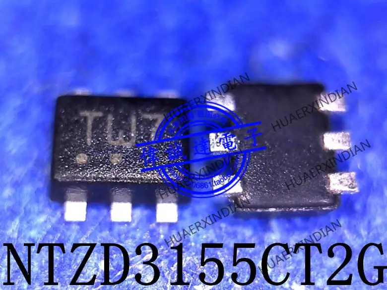 New Original NTZD3155CT2G  Printing TW7 TW  SOT-563 In Stock
