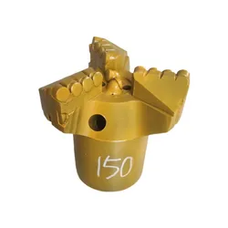 150mm tre ali concave composite coreless bit strumento di perforazione mineraria punta diamantata PDC per pozzi d'acqua e fori di stuccatura