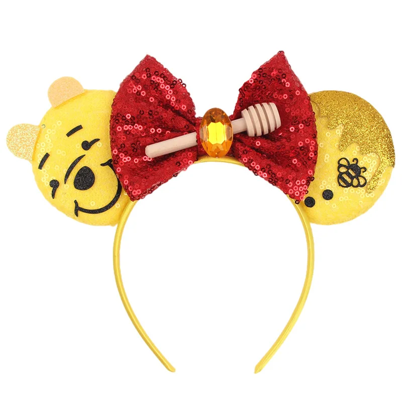 Disney Winnie the Pooh Honey Children's Halloween Decoration Headband Children's Day Decoration Mickey Headband image 2