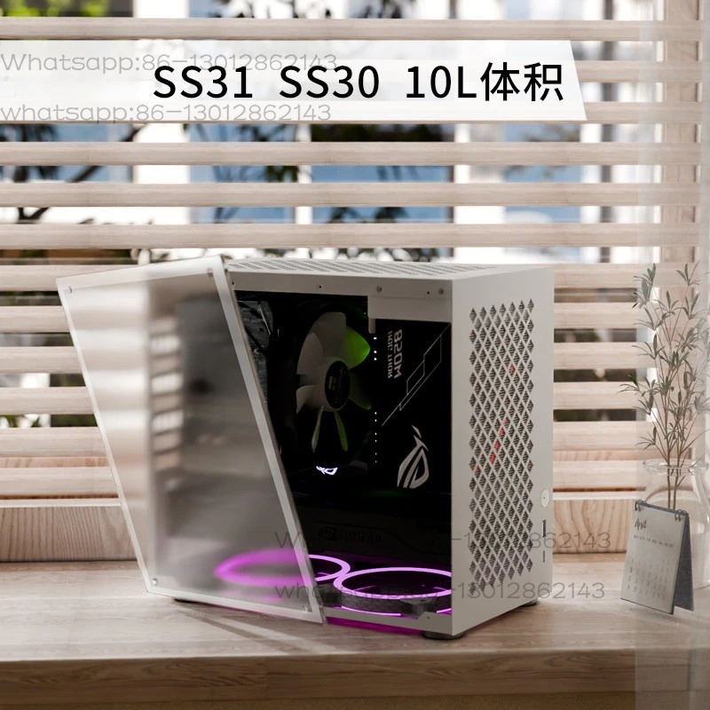 1PCS   2026   ss31 ss30 40 side transparent portable itx high value chassis compact small chassis
