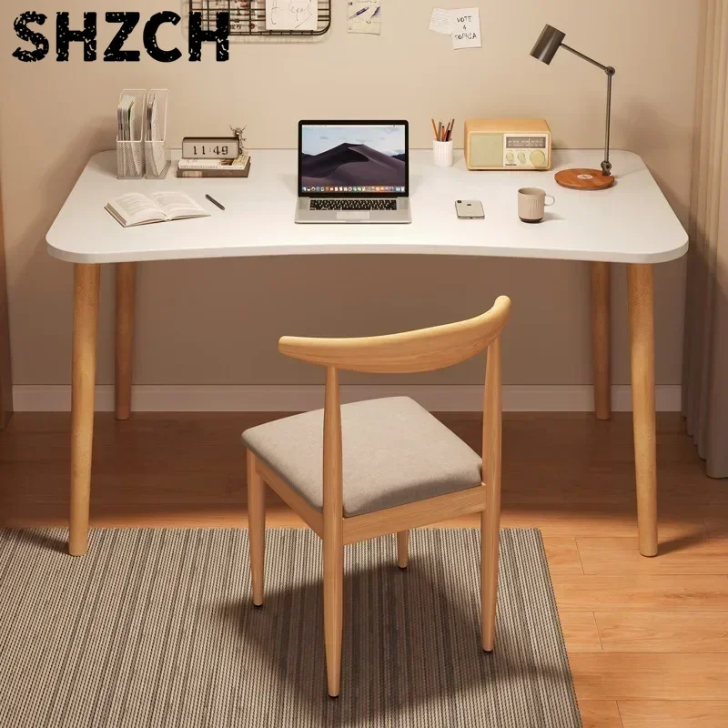 Escritorio nórdico Simple para dormitorio, mesa pequeña sencilla para casa de alquiler, escritorio de estudio, mesa sencilla par