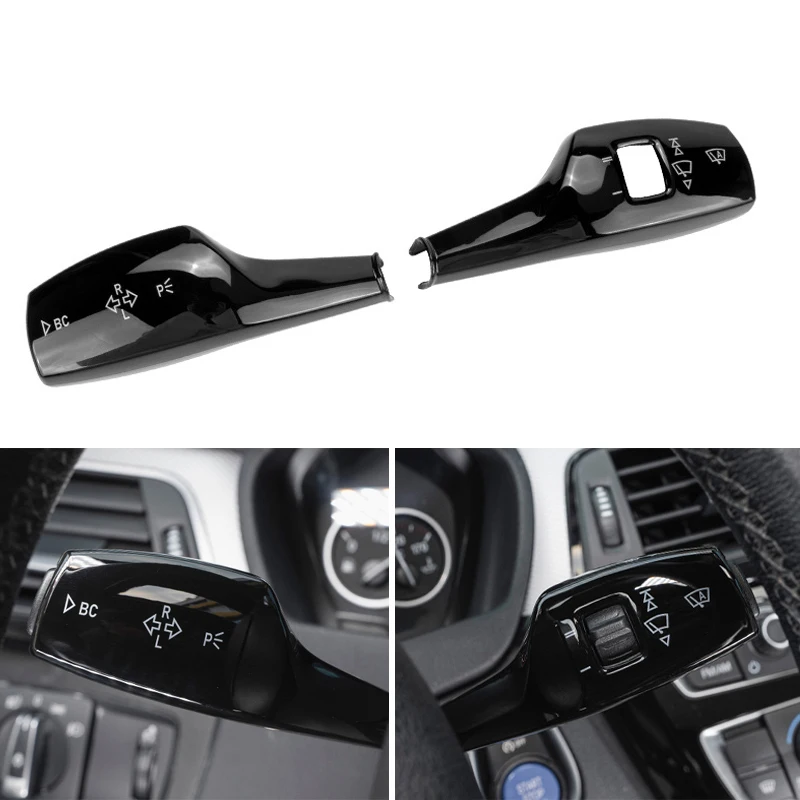 

Car Turn Signal Windshield Wiper Lever Switch Cover Trim For BMW 1 3 5 6 7 Series GT F30 F35 F20 F21 F10 F11 F18 F07 F01 F02