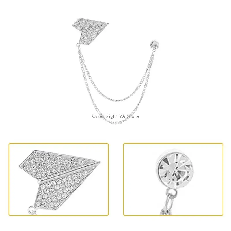  4Pcs Lapel Pins Brooch For Formal Attire Secure Back Closure Lightweight Alloy