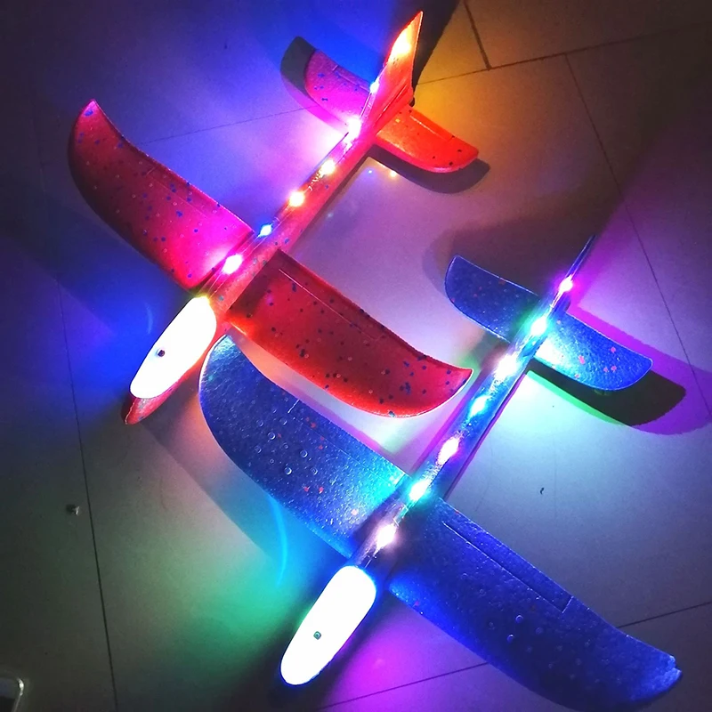 50CM Big Foam Plane Glider Hand Throw Airplane Light Inertial EPP Bubble Planes Outdoor Launch Kids Toys for Children Boys Gift