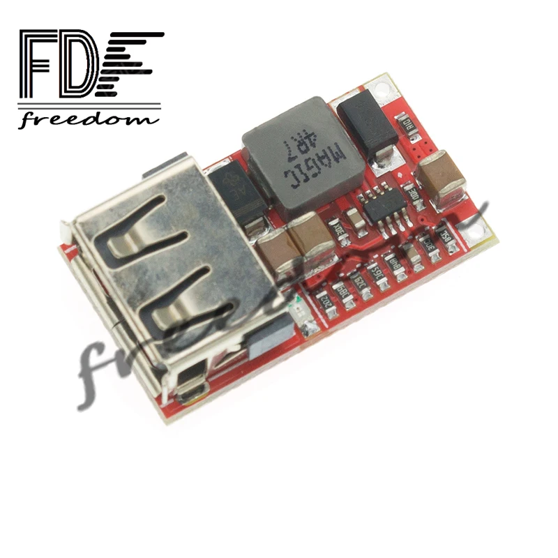 6-24V 24V 12V To 5V USB Step Down Module DC-DC Converter Phone Charger Lukcy Car Power Supply Module Efficiency 97.5% Buck Modul