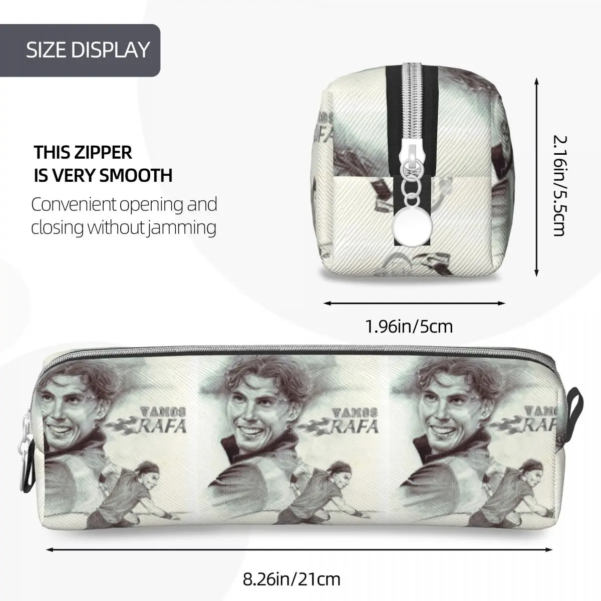 Rafael Nadal Federmäppchen, große Kapazität, Stifttaschen, Stiftbox für Jungen, Mädchen, Studenten, Schreibwaren, Bleistiftbeutel, Kosmetiktasche