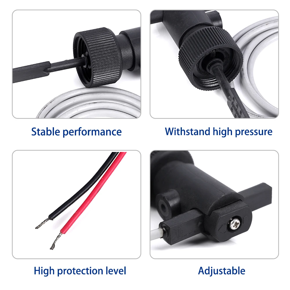 Liquid Water Level Sensor Controller Horizontal Float Sensor Switch Side Mount Automatic Water Pump Controller For Tank Pool