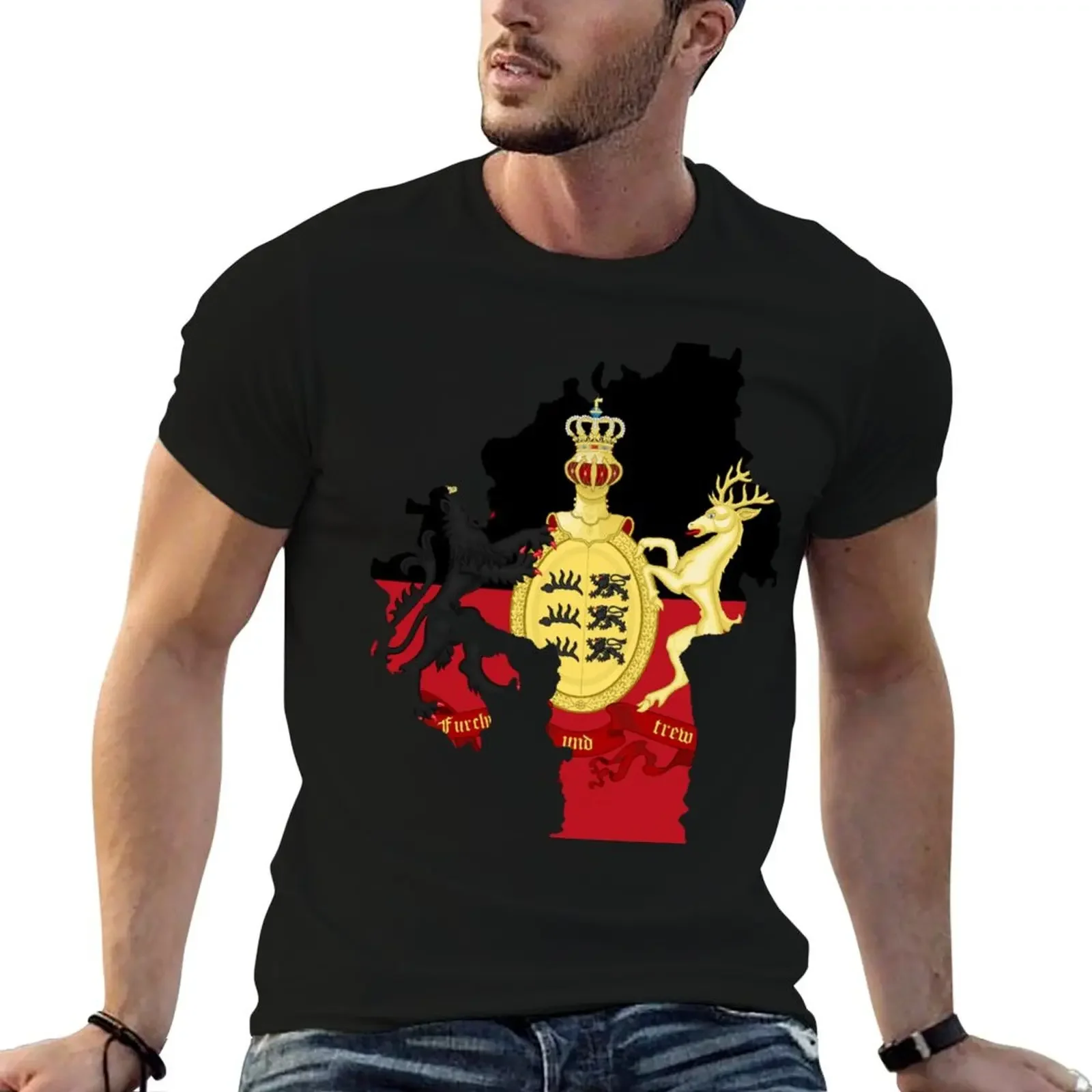 Kingdom of Württemberg T-Shirt graphic shirts custom t shirt Blouse shirts graphic tees mens t shirt