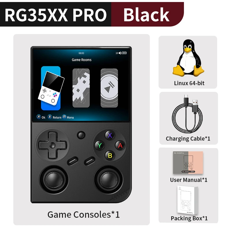 Anbernic RG 35XXPro Retro Handheld Game Console RG35XX Pro Gaming Speler Ondersteuning RixelHK WiFi Streaming Controller HD TV-uitgang