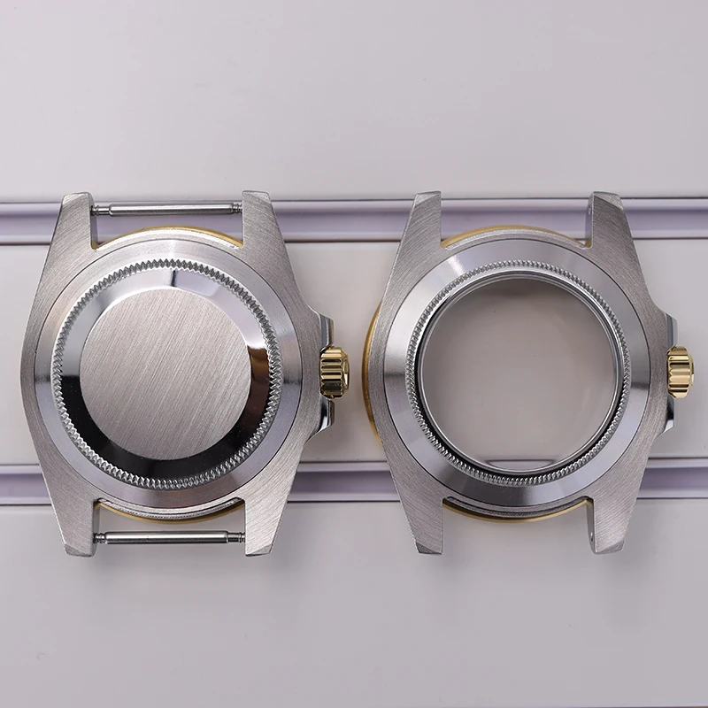 40mm für NH35 NH36 NH34 NH38 NH70 Miyota8215 ETA2824 PT5000 Uhrwerk Silber Gold Uhr GMT SUB Gehäuse Keramiklünette Saphirglas – Detail 7