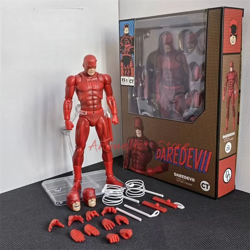 

CT Toys Daredevil Action Figure Mafex 223 SHF Black Suit Daredevil Comic Figure Born Again PVC Statue Model Colletion Gift