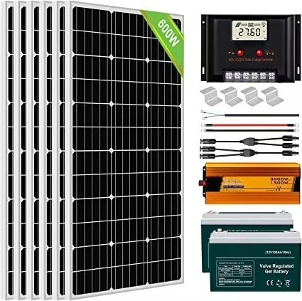 Kenengsen Complete Set Solar Energy System 10kw Electronics with Batteries Srotage System 100kw off Grid Solar Systems Homesticl