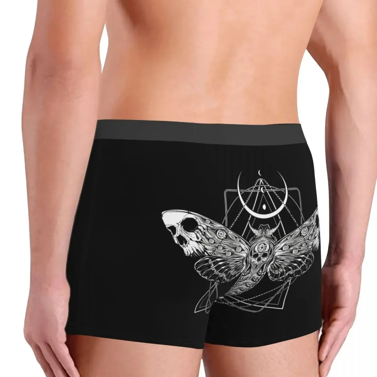 Surreal Death Moth Gothic Unterhose Homme Höschen Männliche Unterwäsche Belüften