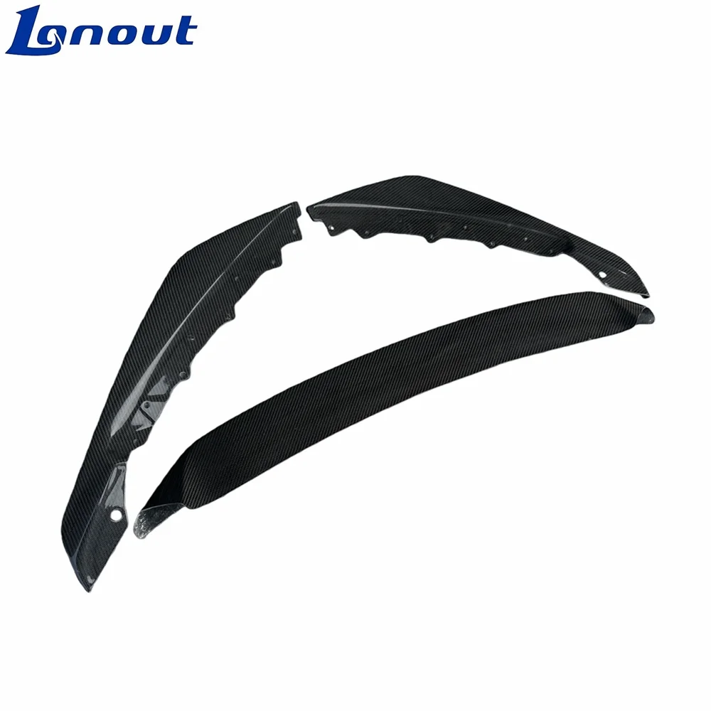 

High Performance SVR Style Carbon Fiber Three Piece Front Bumper Lip for Jaguar F-type Retrofitting Body Kit