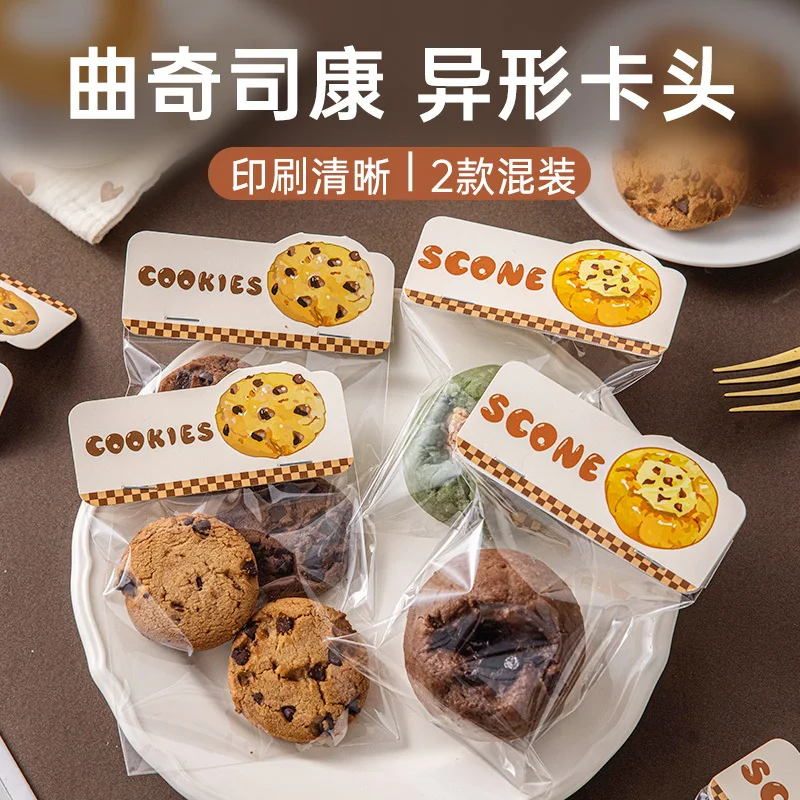 

custom. [1869 People Collected] Scone Cookie Packaging Bag Card Bag Baking Bread Mochi Handmade Internet Celebrity Transpar