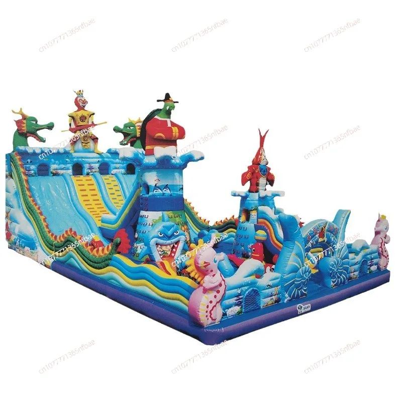 

Large outdoor children's inflatable castle barrier climbing trampoline